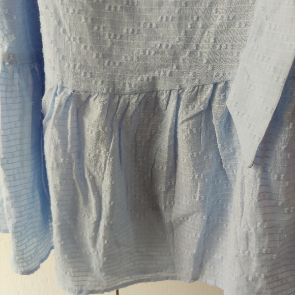 Eloquii Long Sleeve Swiss Dot Baby Doll Tiered Dress SZ 18 - Picture 8 of 14